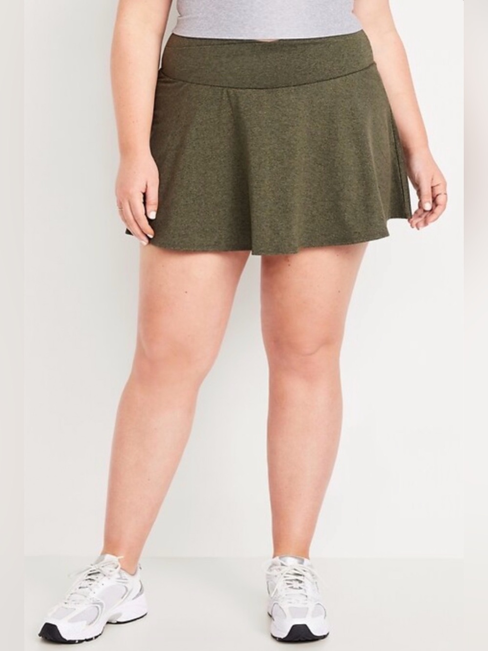 old navy extra rise cloud comfy green skort